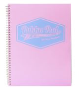 Pukka Pad Pukka Pad Spirálový blok Pastel, A4, papír 80g, 100 listů, růžový