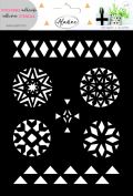 Aladine Aladine Samolepící sada šablon 15 x 21 cm - mandala
