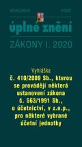 Poradce Aktualizace I/6 2020 Vyhlka . 410/2009 Sb - Zmrnn dopadu pandemie nemoci COVID-19 na ekonomiku