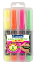Centropen Centropen Zvýrazňovač 8542 flexi (4 ks)