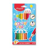 Maped Maped - Pastelky trojhranné JUMBO Color´ Peps 12 ks