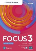 Kay Sue Focus 3 Student´s Book with Standard Pearson Practice English App (2nd)