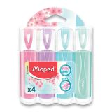 Maped Maped - Zvýrazňovač Fluo Peps Pastel 4 ks