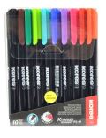 Kores Kores K-MARKER Permanentní popisovač, tenký hrot M, 10 ks sada