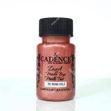 Cadence Cadence metalická akrylová barva 50 ml - růžovozlatá