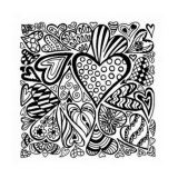 Cernit CERNIT polymerová textura - srdce 90 x 90mm