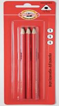 KOH-I-NOOR HARDTMUTH Koh-i-noor tužka grafitová trojhranná č.1/červená set 3 ks