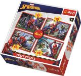 TREFL Puzzle: Spiderman: V pavoučí síti 4v1 (35,48,54,70 dílků)