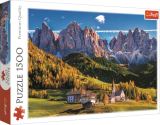 TREFL Puzzle: Údolí Val di Funes, Dolomity 1500 dílků