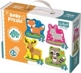TREFL Baby Puzzle: Zvířata v lese 4v1 (3,4,5,6 dílků)