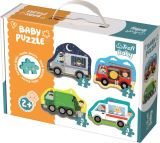 TREFL Baby Puzzle: Dopravní prostředky 4v1 (3,4,5,6 dílků)