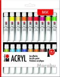Marabu Marabu akrylová barva sada 18 x 12 ml