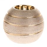 Dakls Keramický svícen - zlatý 10 cm