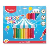Maped Maped - Pastelky trojhranné JUMBO Color´ Peps 24 ks