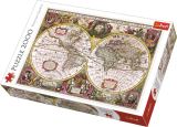 TREFL Puzzle: Historická mapa světa r. 1630, 2000 dílků