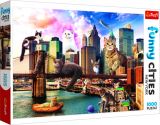 TREFL Puzzle Legrační města: Kočky v New Yorku/1000 dílků