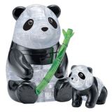 HCM Kinzel 3D Crystal puzzle Panda s mládětem 51 dílků