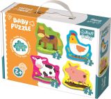 TREFL Baby Puzzle: Zvířata na farmě 4v1 (3,4,5,6 dílků)