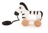 Wooden Toys Dřevěná zebra na provázku