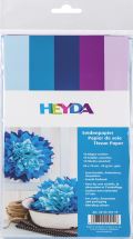 HEYDA HEYDA Sada hedvábných papírů 50 x 70 cm - modrofialový mix