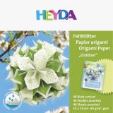 HEYDA HEYDA Papíry na origami voděodolné 15 x 15 cm - zelené