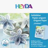 HEYDA HEYDA Papíry na origami voděodolné 15 x 15 cm - modré