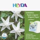 HEYDA HEYDA Papíry na origami voděodolné 15 x 15 cm - bílé