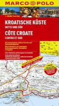 Marco Polo CHorvatské pobřeží střed jih-mapa