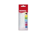 Kores Samolepící popisovací záložky Index Strips na pravítku 45x12 mm / 8 barev / 15 lístků á barva