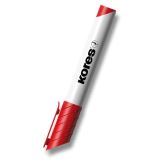 Kores Kores Permanentní popisovač K-MARKER na bílé tabule a flip charty, kulatý hrot 3 mm, červený