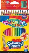 Colorino Colorino Pastelky trojhranné s ořezávátkem 12 barev