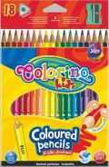 Colorino Colorino Pastelky trojhranné s ořezávátkem 18 barev