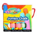 Colorino Colorino Chodníkové křídy Jumbo v boxu 8 barev