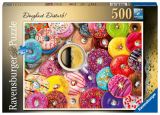Ravensburger Ravensburger Puzzle - Sladké vyrušení - donuts 500 dílků