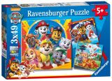 Ravensburger Ravensburger Puzzle Tlapková patrola - Hrátky v listí 3 x 49 dílků
