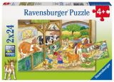 Ravensburger Ravensburger Puzzle - Den na farmě 2 x 24 dílků