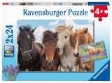 Ravensburger Ravensburger Puzzle - Fotky koní 2 x 24 dílků