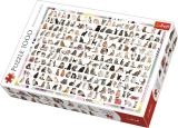 TREFL Puzzle: 208 koček 1000 dílků