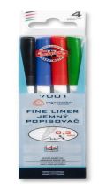 KOH-I-NOOR HARDTMUTH Koh-i-noor popisovač jemný fine liner 7001 0,3mm/ 4ks