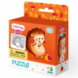 Dodo Dodo Puzzle s omalovánkou - Ježek 16 dílků