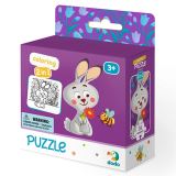 Dodo Dodo Puzzle s omalovánkou - Zajíček 16 dílků