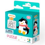 Dodo Dodo Puzzle s omalovánkou - Tučňák 16 dílků