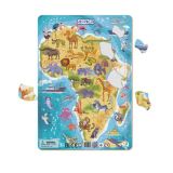 Dodo Dodo Puzzle rámové Zvířata Afriky 53 dílků