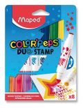 Maped Maped - Fixy Color´Peps Duo Stamp oboustranné 8 ks