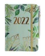 Happy Spirit Diář 2022: Zelené listy/ SMART - Designové diáře 2022