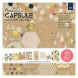 DOCRAFTS Docrafts Sada papírů 15x15cm - Geometric Kraft 36 ks
