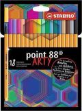 Stabilo Popisovač STABILO point liner 88 sada 18 ks v pouzdru "ARTY"