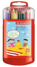 Stabilo Pastelky STABILO Trio silné, sada 15 ks v etui