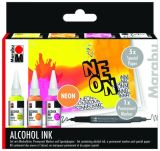 Marabu Marabu Sada alkoholových inkoustů - Neon