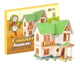 NiXiM NiXiM Dřevěné 3D puzzle - Dům na venkově